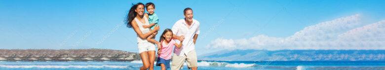 life insurance for doctors-family on the beach